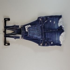Jordache Overall Shorts Size Large 10/12